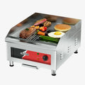 Elektrische Gastro-Grillplatte 40x40 cm, 10 mm Gusseisen, EGO Thermostat, glatt/gerillt