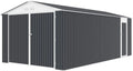 Metallgarage Houston 18,56 m² in Anthrazit - Robust und Geräumig